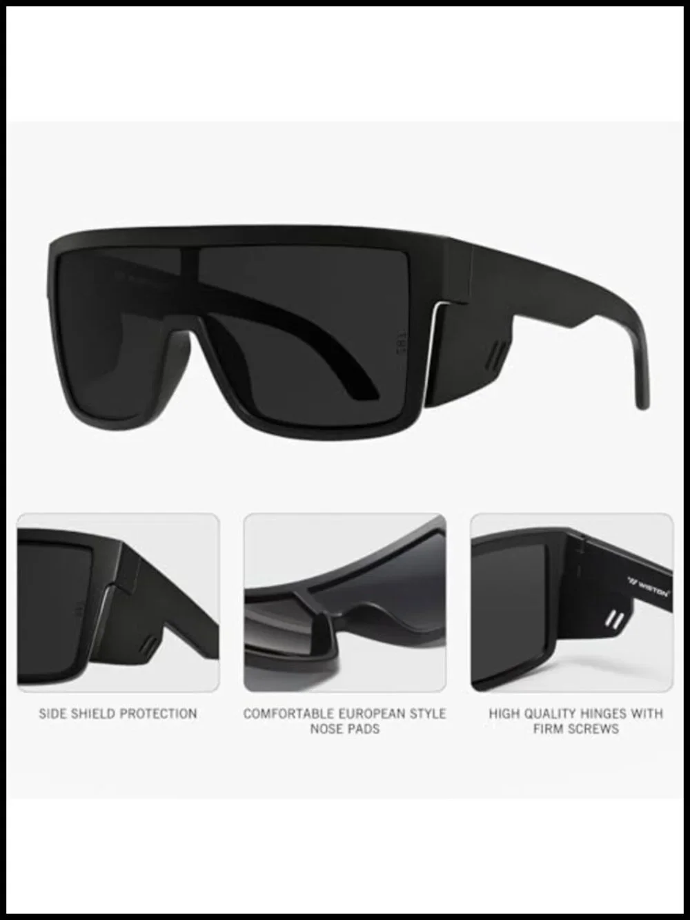 TR90 Ultralight XL Sunglasses UV400 Protection Wrap Around